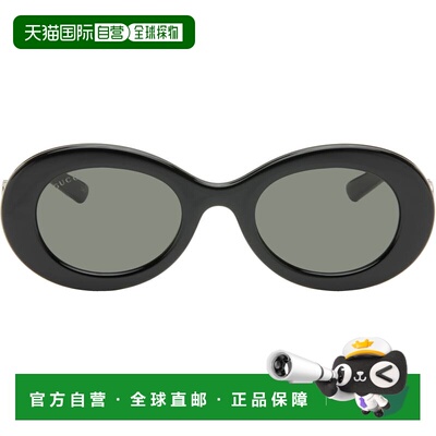 香港直邮Gucci 古驰 女士 黑色太阳镜 GG2026S001BLACKBLACKGREY