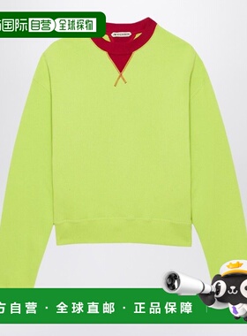 1h可退 香港直邮J.W. Anderson 女士 LIME/RED 圆领运动衫 JW0253
