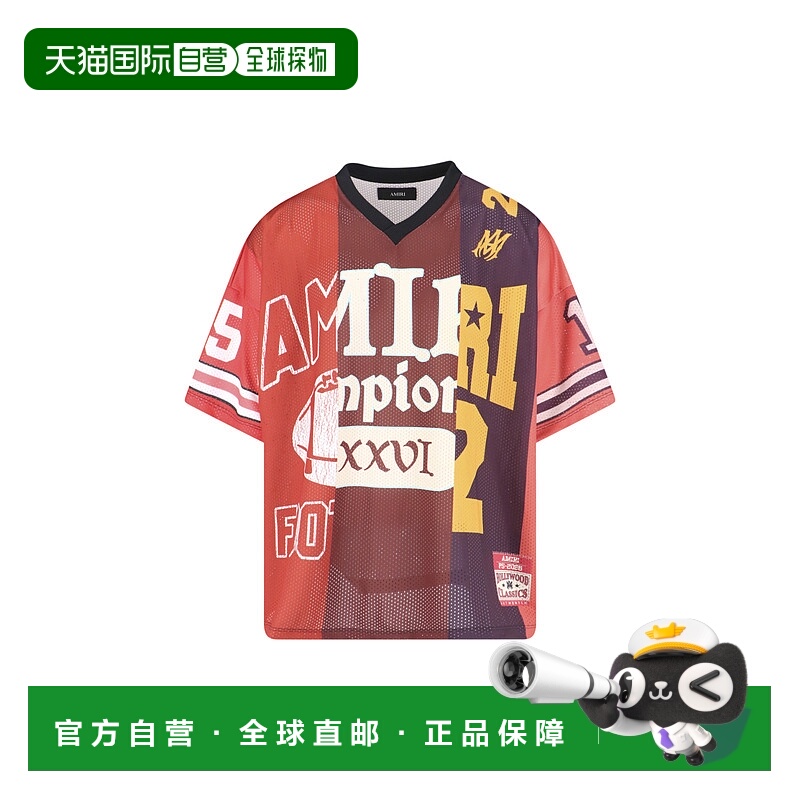 香港直邮AMIRI 男士 and Polos T恤红色T恤 AMTOJR1011