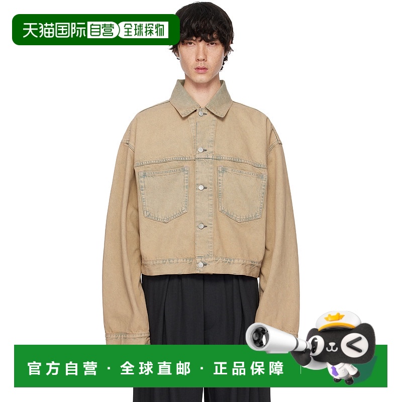 1h可退 香港直邮Acne Studios 艾克妮 男士 棕色 Oversized Cropp