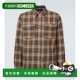 香港直邮RRL 拉夫 劳伦RRL 1h可退 男士 格子羊毛棉混纺斜纹布衬