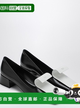 香港直邮Prada 普拉达 女士 DeCOLLETe 黑色白色皮质高跟鞋 1I964