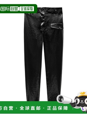 香港直邮Saint Laurent 涂层棉纸袋裤 799534Y6I90裤子直筒裤