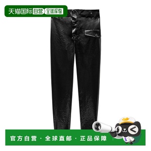 子直筒裤 香港直邮Saint 799534Y6I90裤 涂层棉纸袋裤 Laurent