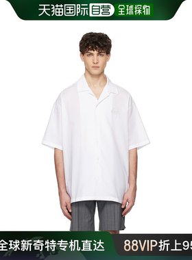 香港直邮Moschino 莫斯奇诺 男士 白色 Laurel Crown Emblem 衬衫