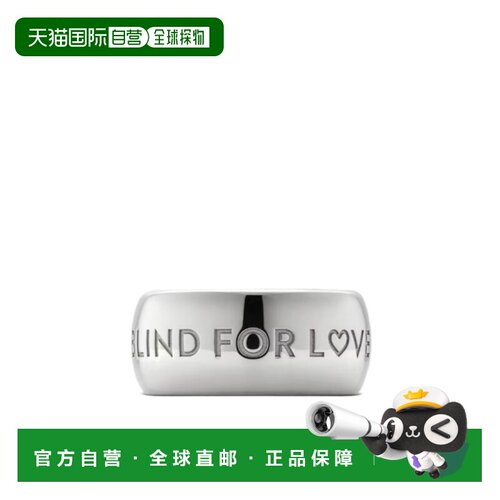 香港直邮Gucci Blind For Love宽版戒指配饰 843583J8400