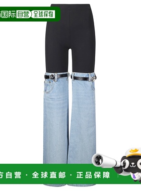 1h可退 香港直邮Coperni 女士 混合式牛仔裤 COPP24BISF2054BLKBL