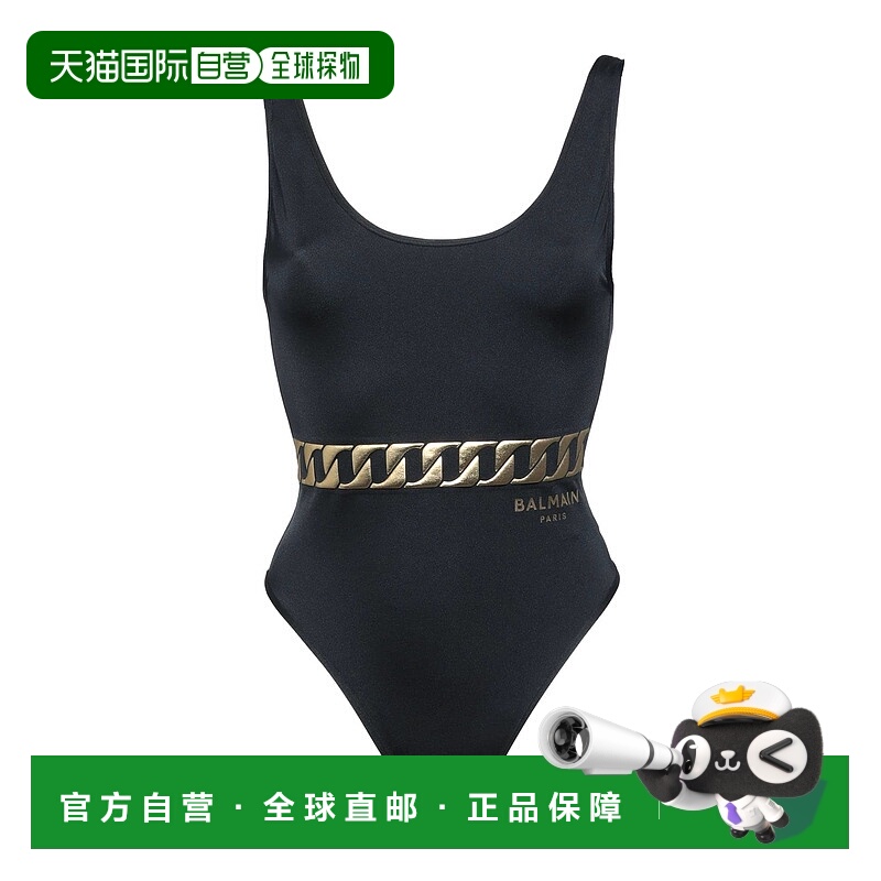 香港直邮Balmain 巴尔曼 女士 One-piece 泳衣 black黑色 舒适时
