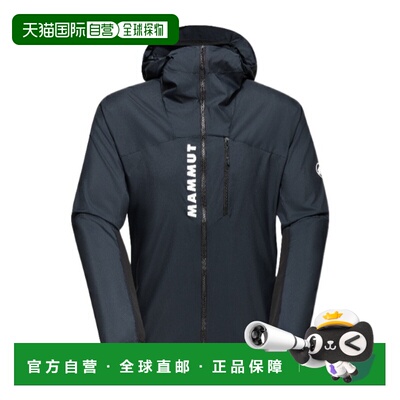 香港直邮Mammut 男士户外冲锋衣 1012005810001 SS2026 黑色 Aene