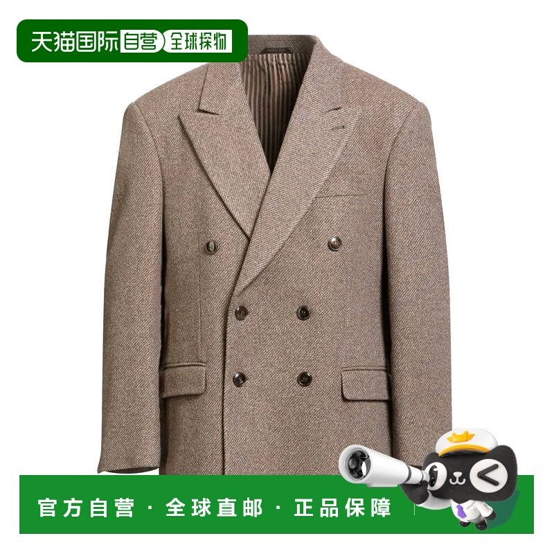 1h可退 香港直邮armani 阿玛尼 男士 西装外套 brown棕色 舒适时,男装,商务正装西服,淘宝优惠券,粉丝福利购,淘宝优惠卷