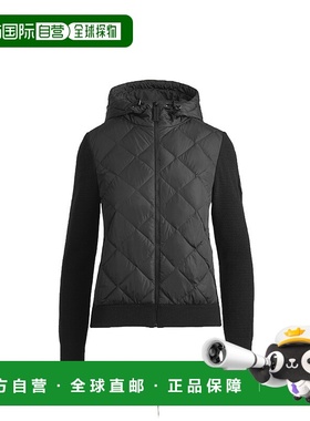 香港直邮Canada Goose HyBridge 绗缝针织羽绒连帽衫 6800LB