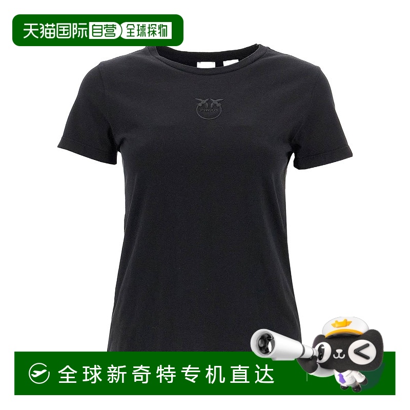 1h可退 香港直邮Pinko 品高 女士 T恤 100355A2RD black黑色 舒适