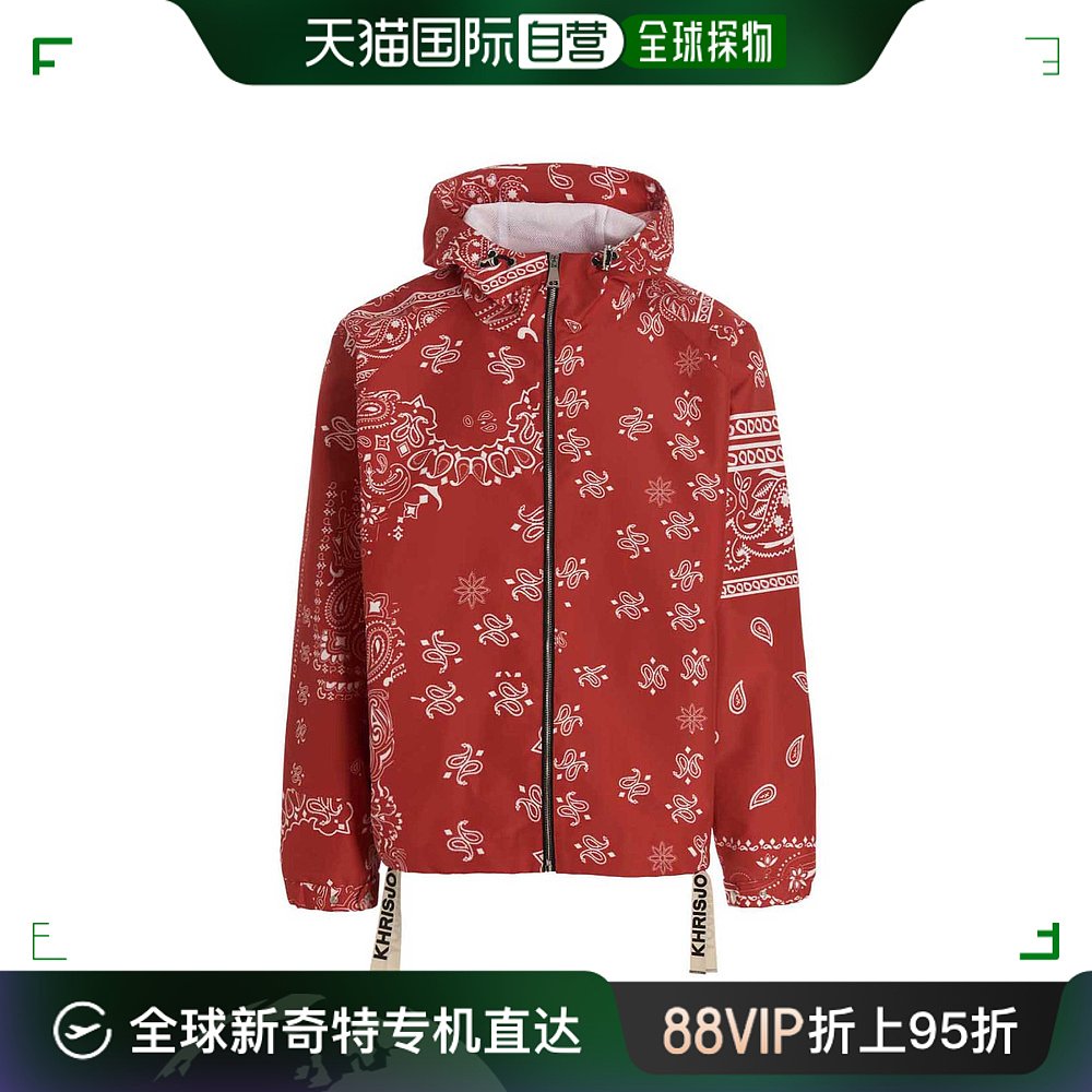 香港直邮Khrisjoy 男士 Windbreaker 花色丝质带帽夹克 DSM051NNY 男装 夹克 原图主图