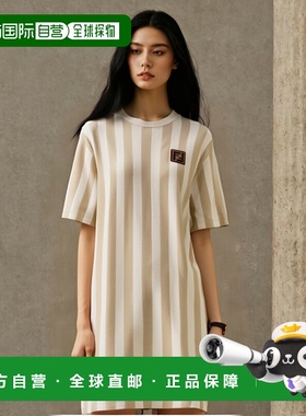 香港直邮Fendi 竖条纹连衣裙 FDD126AS8E