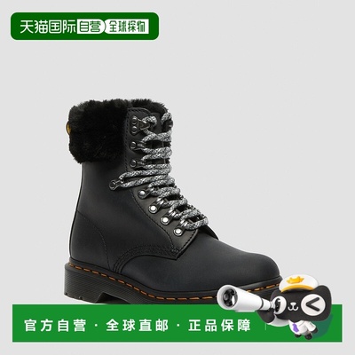 自营欧洲直邮DrMartens马丁大夫 1460 Serena男女通用黑色皮革加