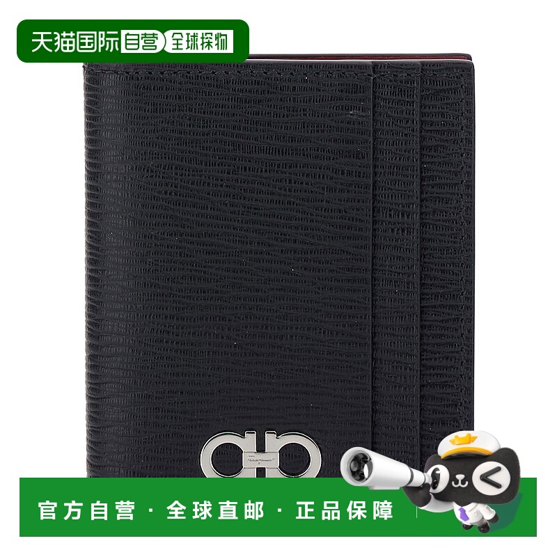 香港直邮Salvatore Ferragamo 菲拉格慕 男士 Card-Holder 黑色环