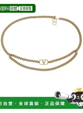1h可退 香港直邮valentino 华伦天奴 女士 V 徽标标志腰链 6W2T0S