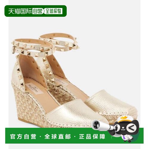 香港直邮valentino华伦天奴女士高跟麻编鞋 【付后1h可退】
