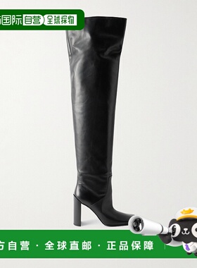 1h可退 香港直邮Alaia 女士 90 皮质过膝靴子 AA3O2002I052长靴