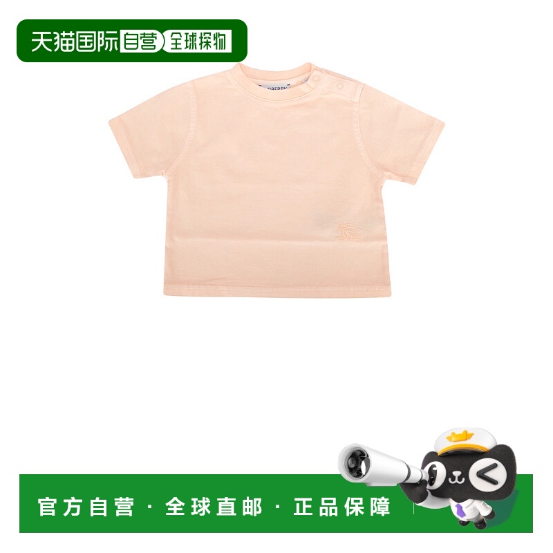 1h可退 香港直邮Burberry 巴宝莉 女童 EKD 刺绣圆领T恤童装 8081
