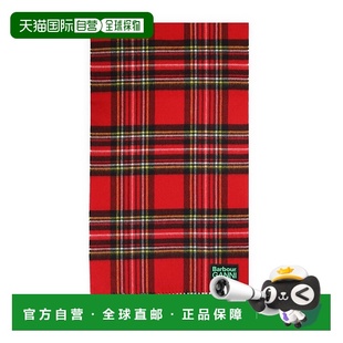 女士 巴伯尔 Ganni 1h可退 格紋流蘇邊圍巾 香港直邮barbour