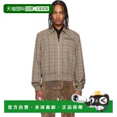 舒适时尚 1h可退 棕色格纹夹克 AMOUBN1100M 香港直邮AMIRI 男士