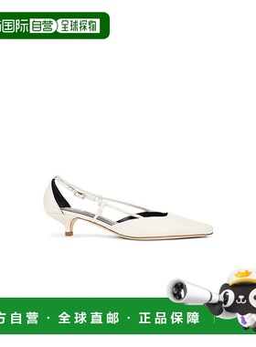 1h可退 香港直邮BY FAR 女士 白色 Francine 中跟鞋 MWFHC053LL00