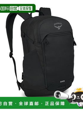 自营欧洲直邮Osprey小鹰 Axis 24男女通用黑色聚酯纤维日常背包
