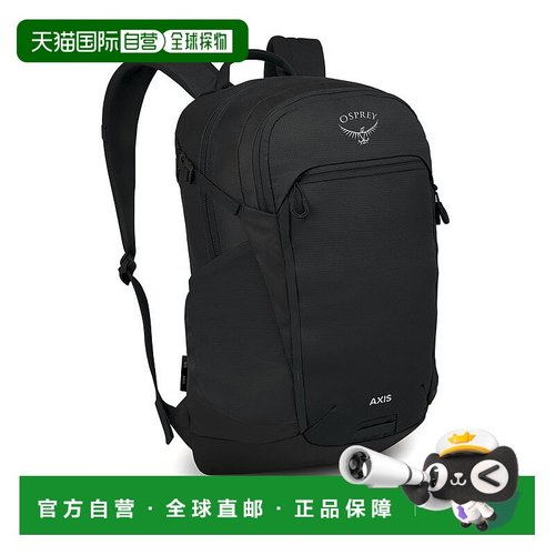 自营欧洲直邮Osprey小鹰 Axis 24男女通用黑色聚酯纤维日常背包