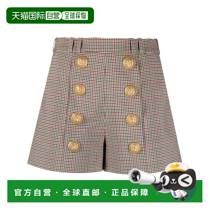 1h可退 香港直邮BALMAIN 女士短裤 BF1PA310XF85EFZ AW2023 灰色