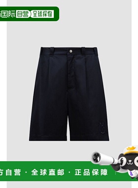 1h可退 香港直邮Moncler 盟可睐 男士 华达呢百慕大短裤 J20912B0