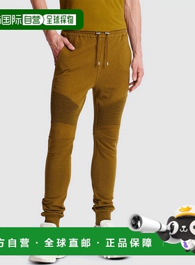 香港直邮Balmain 徽标慢跑裤 AH1OB000BB66卫裤休闲裤束脚裤