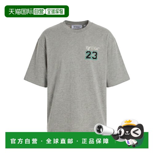 香港直邮OFF-WHITE 男士T恤 44OWOS26T078030 SS2025 灰色短袖