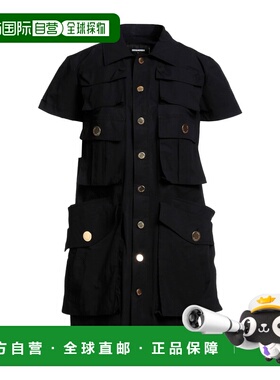 1h可退 香港直邮Dsquared2 二次方 女士 衬衫式连衣裙 black黑色