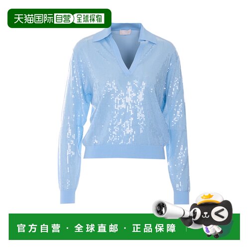 1h可退 欧洲直邮LIU JO 女士针织衫 WA6218MA68RP9377 SS2026 蓝