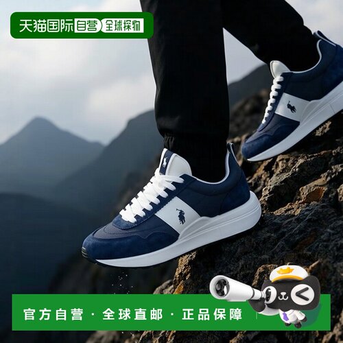 欧洲直邮Polo Ralph Lauren拉夫劳伦鞋子男女低帮板鞋蓝色TRAIN 8