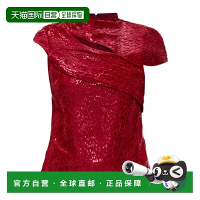 香港直邮SELF-PORTRAIT 女士连衣裙 SC25005TR SS2026 红色 圆领