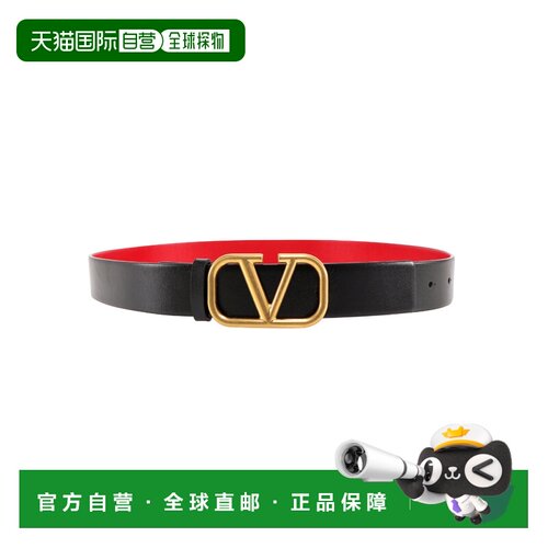 1h可退 香港直邮VALENTINO 女士腰带 UW2T0T15ZFR0SM SS2026 黑色