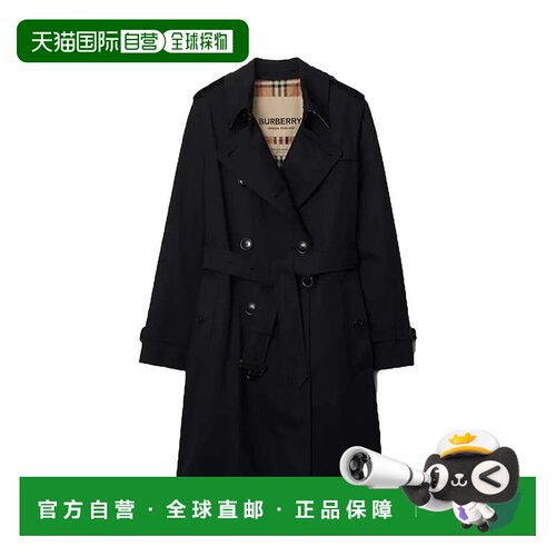 欧洲直邮Burberry Women kensington trench coat Black