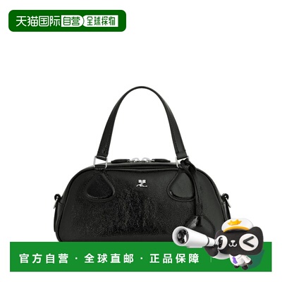 1h可退 香港直邮Courreges 女士 黑色 Friday Bowling Naplack 手