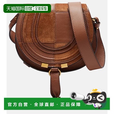 1h可退 香港直邮Chloe 蔻依 女士 Marcie 小号皮革绒面革斜挎包