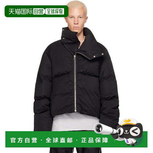 香港直邮rick owens 瑞克 欧文斯 男士 黑色 Tower Turtle 羽绒夹