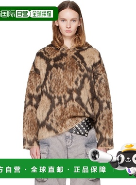 香港直邮The Attico 女士 棕色连帽衫 251WCK00123KWW00