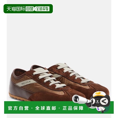 香港直邮mcqueen 亚历山大 麦昆 女士 山羊皮边运动鞋