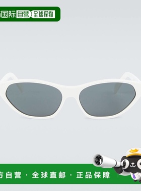 1h可退 香港直邮Celine 思琳 男士 猫眼太阳眼镜 white白色 舒适