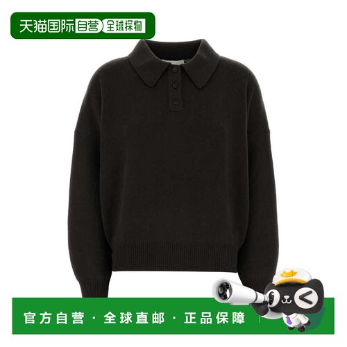 香港直邮LISA YANG 女士 Etta 深褐色羊绒Polo衫 2026054DFE
