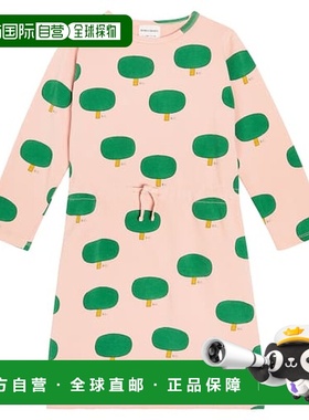 香港直邮bobo choses 女童 印花棉混纺连衣裙童装