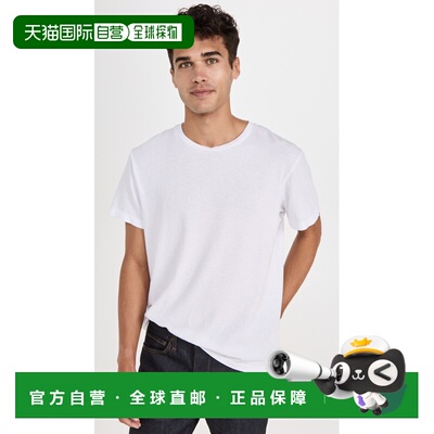 1h可退 香港直邮NILI LOTAN 男士 Bradley T 恤 white白色 舒适时