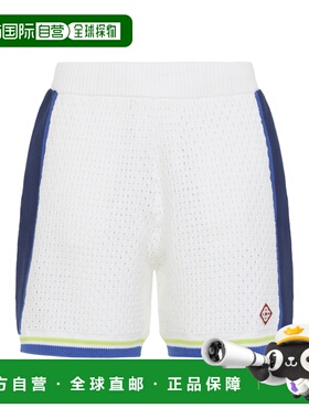 1h可退 香港直邮Casablanca 男士 钩花短裤 MSS26KW131101WHITE