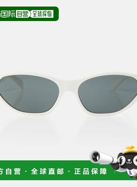 1h可退 香港直邮Celine 思琳 女士 猫眼醋纤太阳眼镜 white白色
